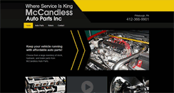 Desktop Screenshot of mccandlessautoparts.com