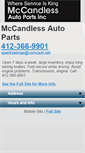 Mobile Screenshot of mccandlessautoparts.com