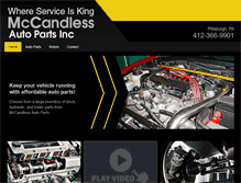 Tablet Screenshot of mccandlessautoparts.com